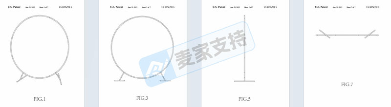 5-cv-11509，紧急预警！气球拱门装饰架多专利保护，即将TRO冻结！"