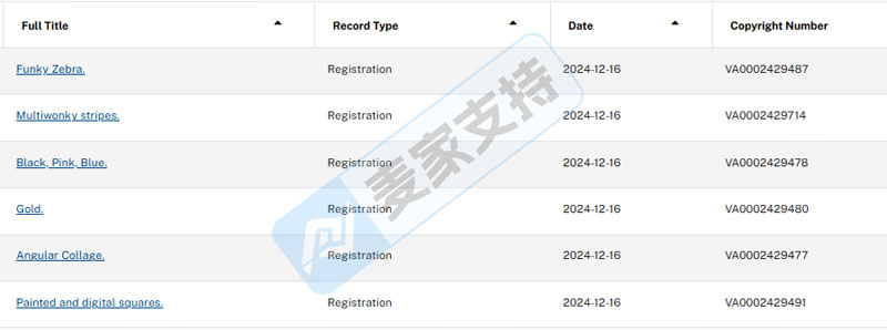 5-cv-08085，keith新代理的抽象版權(quán)作品已立案，涉案賬戶將被TRO凍結(jié)！"