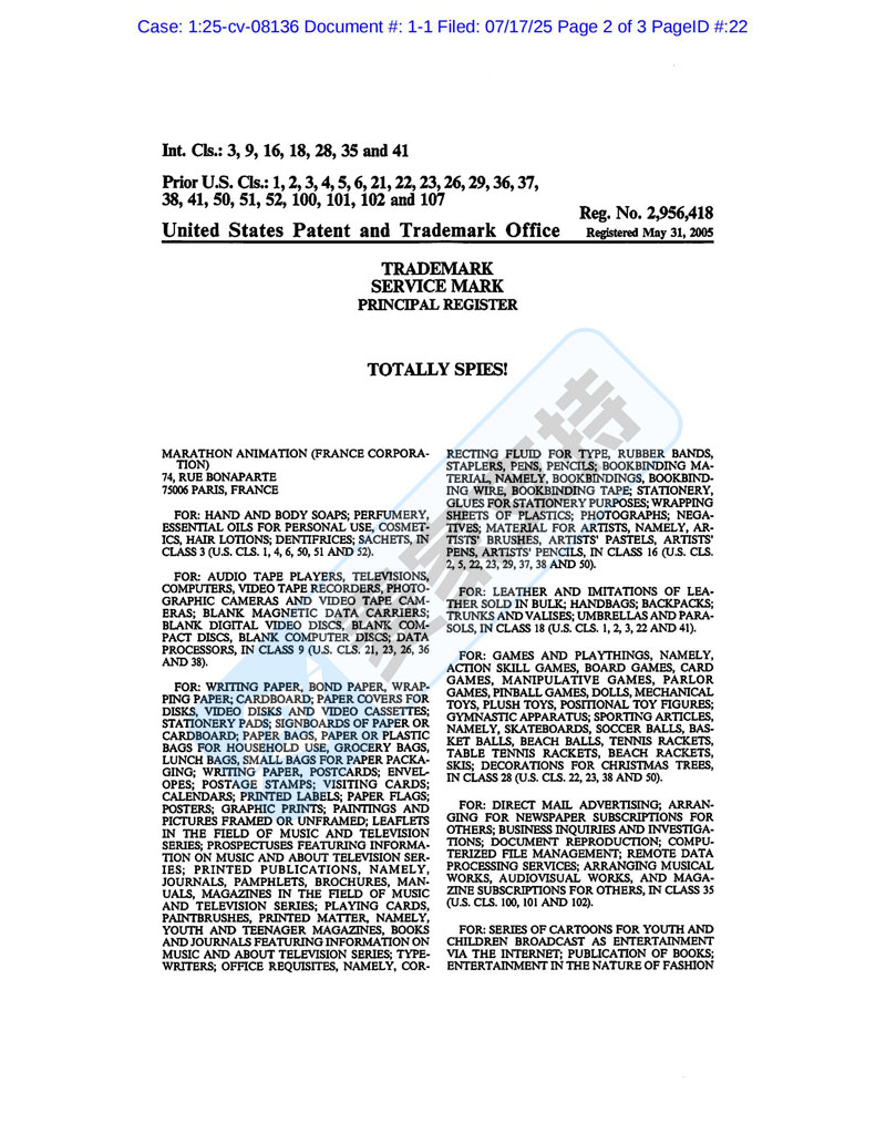 5-cv-08136，TRO新動向，Totally