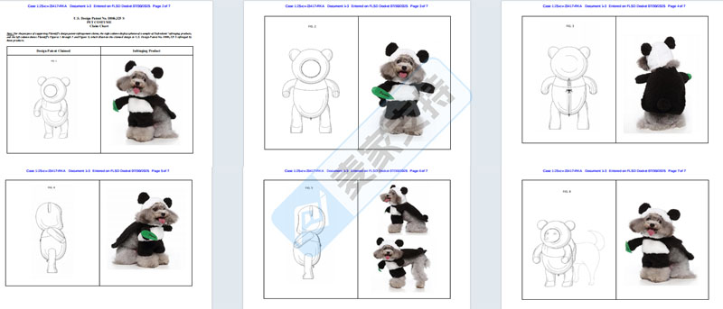 5-cv-23417，Pandaloon宠物服装品牌全方位维权，12店涉案将被TRO冻结！"