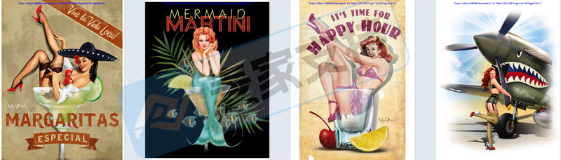 5-cv-15030，备受欢迎的复古写真女郎扎堆维权，跨境卖家速排查"