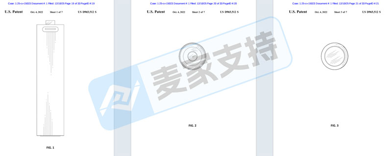 5-cv-15023，USB可充电电池双专利维权，尤其Temu卖家重点排查！"