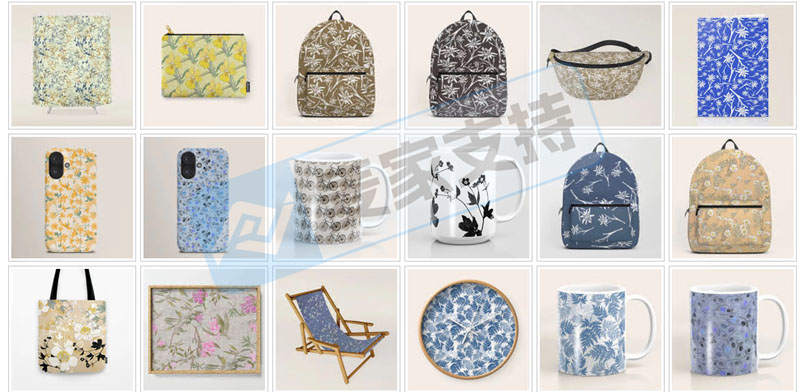 5-cv-14945，跨境卖家注意，蓝色勿忘我矢量图已注册版权，keith律所代理正维权！"