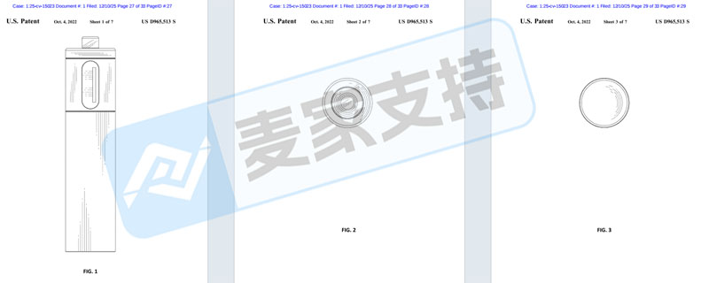 5-cv-15023，USB可充电电池双专利维权，尤其Temu卖家重点排查！"