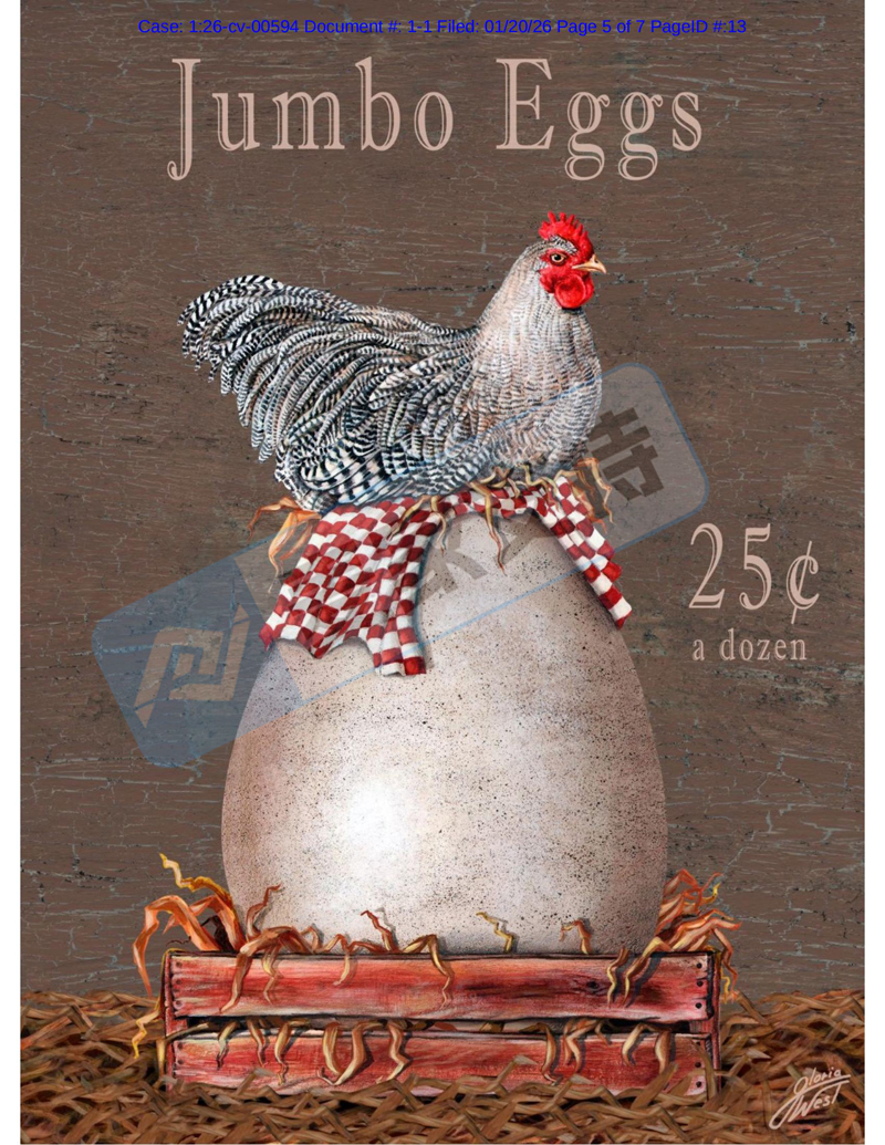 6-cv-00594,132店被乡村鸡立案维权!跨境卖家速排查!"