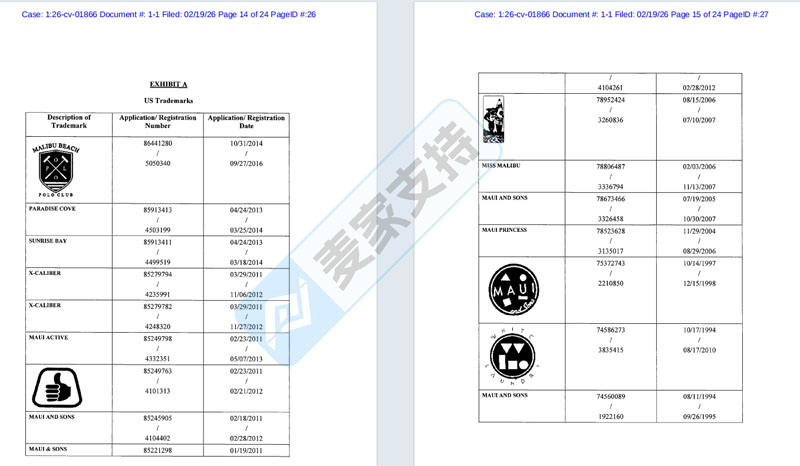 6-cv-01866,83店涉案,Keith代理Maui