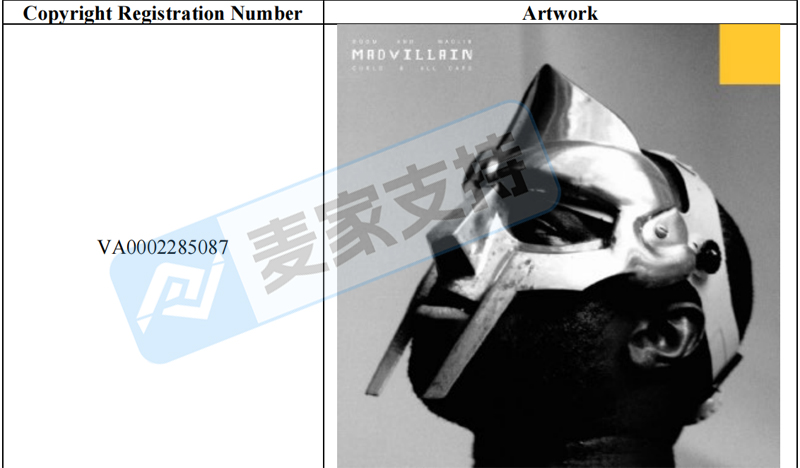 6-cv-00124,同名案号坑很多!TME连发双案!Madvillain版权来袭"