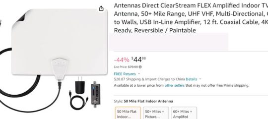 BISHOP代理电视天线行业领军者Antennas Direct高举维权大旗，正申请TRO，暂未冻结