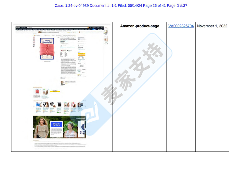 4-cv-04939，MGB律所代理Robecurls无热卷发器强势维权"