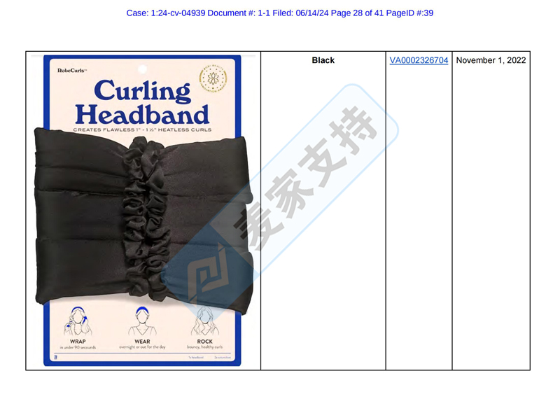 4-cv-04939，MGB律所代理Robecurls无热卷发器强势维权"