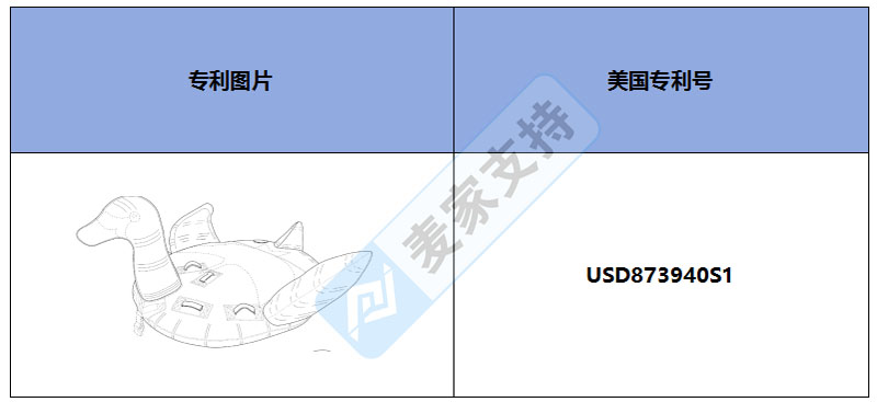 跨境侵权预警——巨型充气天鹅泳池浮床，美国专利侵权！