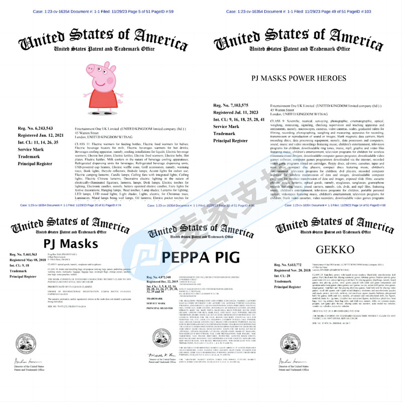 热门IP动画不能碰！TME代理One UK公司的Peppa Pig 和PJ Masks商标再再再维权！