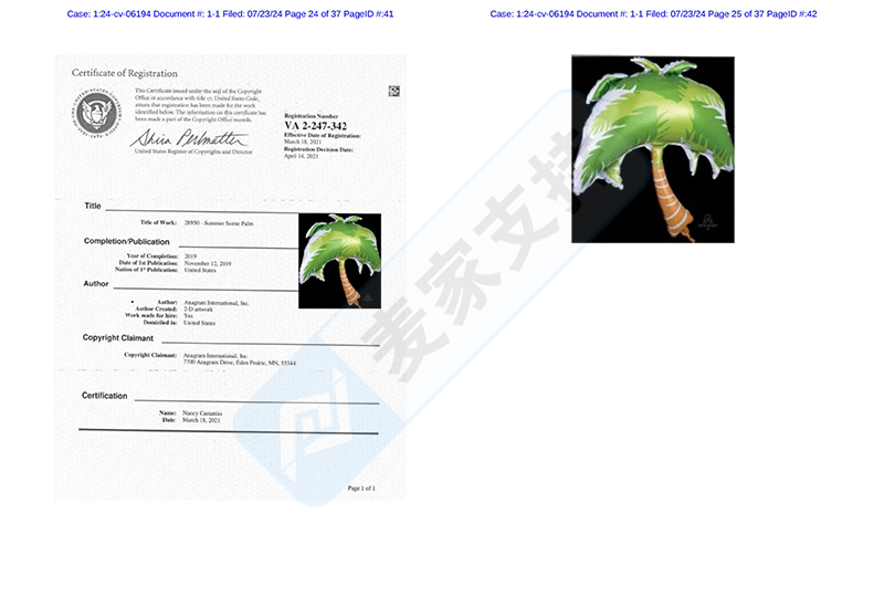 4-cv-06194，Anagram气球委托keith律所发起维权，气球商家速查"