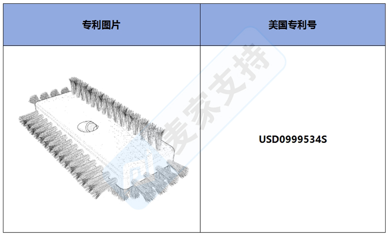 跨境侵权预警——排水沟防护刷，美国外观专利侵权！