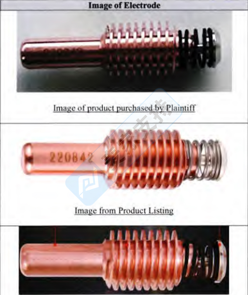 4-cv-05198，Hypertherm电极耗材三个专利维权，50店被TRO冻结"