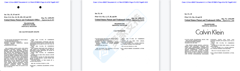 4-cv-06637，GBC律所代理Ck和Tommy品牌商标再维权"