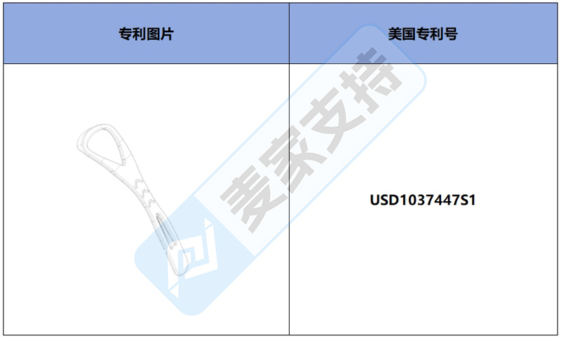 跨境侵权预警——带牙签的刮舌器，美国外观专利侵权！