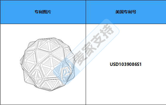 跨境侵权预警——钻石纹橡胶高弹跳球，美国外观专利新下证！