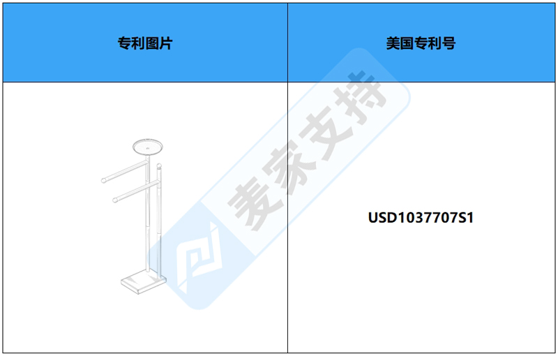 跨境侵权预警——双层毛巾架，美国外观专利侵权！