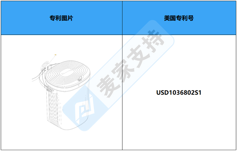 跨境侵权预警——汽车垃圾桶，美国外观专利侵权！