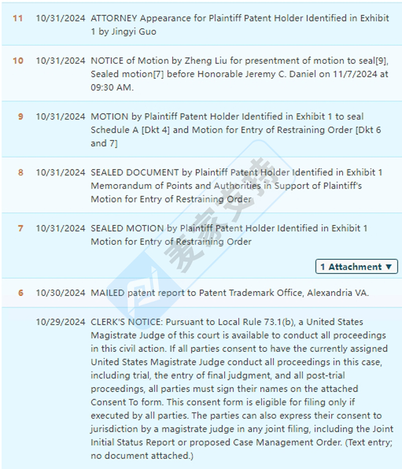 4-cv-11094，TRO速递！匿名专利隐匿维权，颈枕大战一触即发！"