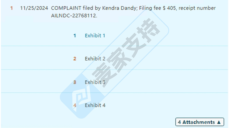 4-cv-12114，TRO新案速递！Keith代理Kendra