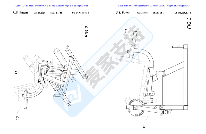 4-cv-11897，天呐撸！健身器材专利维权，已成功TRO冻结"