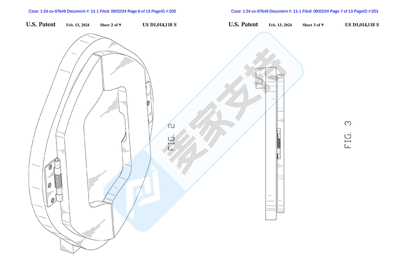 4-cv-07649，便携式沙发扶手桌专利维权，起诉89店却一波三折"