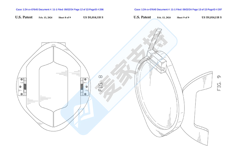 4-cv-07649，便携式沙发扶手桌专利维权，起诉89店却一波三折"