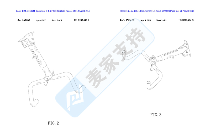 4-cv-13141，TRO新案速递！自行车壁挂架专利维权进行时"