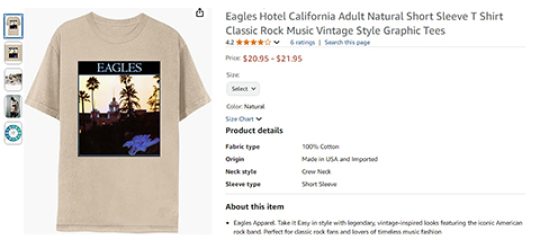 25-cv-01527，Eagles 老鹰乐队新案不断，TRO冻结之箭呼之欲出