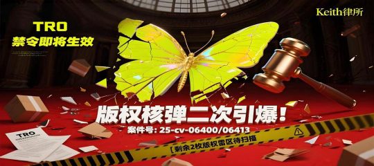 25-cv-06413，蝴蝶翅膀继续煽动，keith再添11个版权连环维权