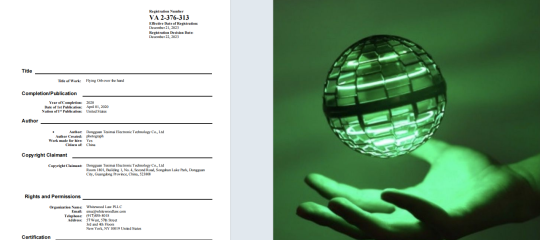 Flying Orb Ball 专利&版权