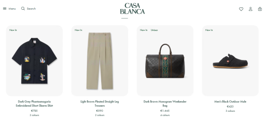 法式轻奢品牌 Casablanca