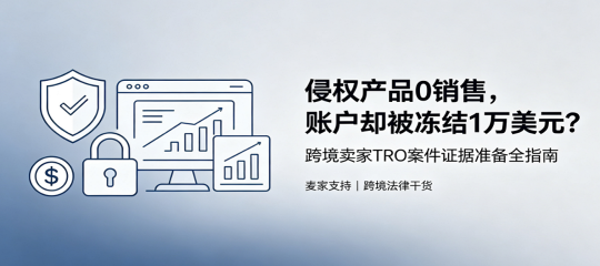 侵权产品零销售却被冻结1万美元，卖家应准备哪些证据？