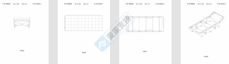 D1120664折叠床外观视图二